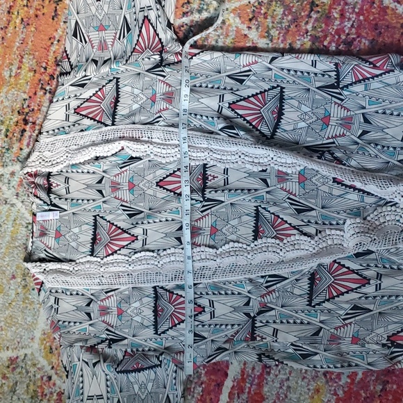 Xhiliration oversized graphic dolman sleeve jacket - Picture 10 of 11